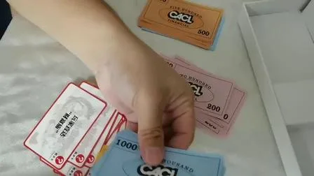 Juegos de mesa para adultos personalizados de alta calidad con billetes